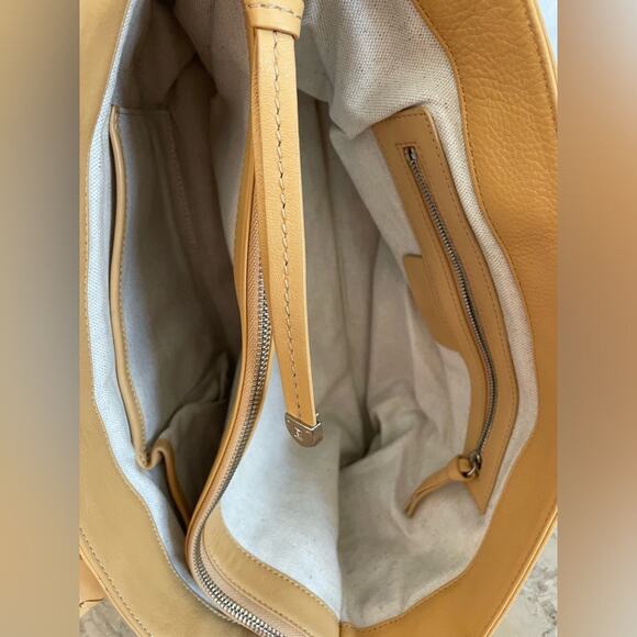 MICHAEL KORS caramel leather whipstitch shoulder bag tote - Picture 9 of 10